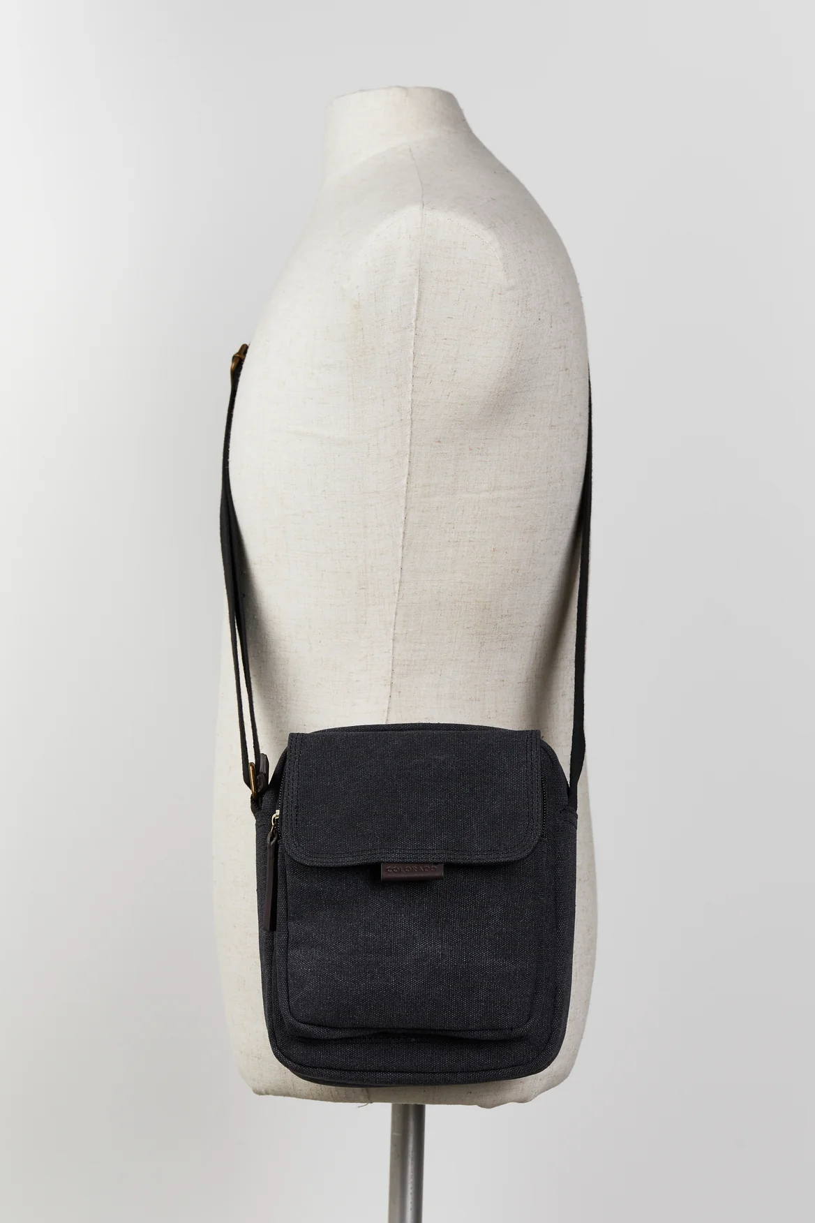 Blake Canvas/Lea Trim Mini Bag - Image 4