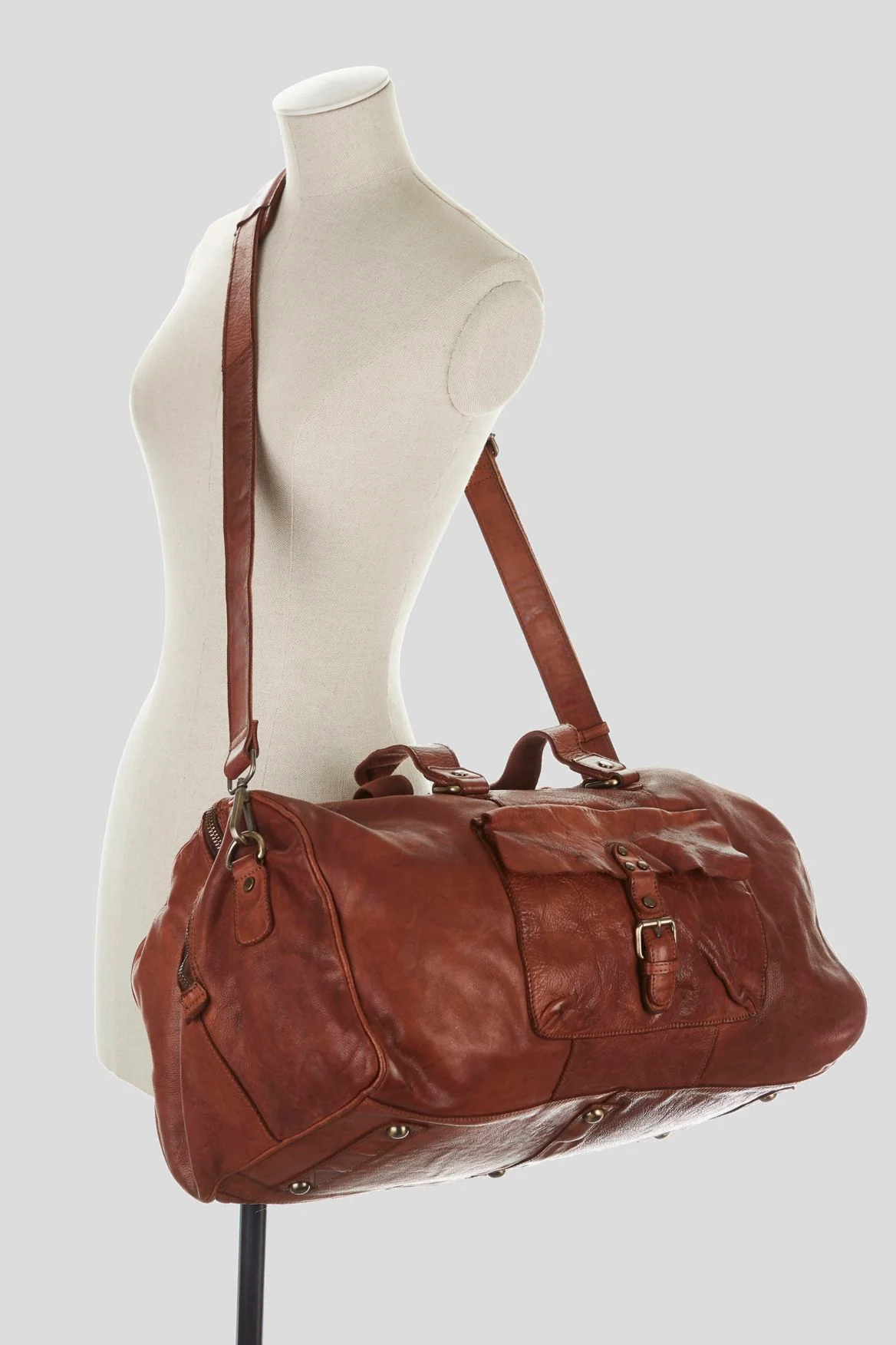 Kingsley Leather Weekender Bag - Image 4